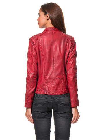 7eleven Leren jas "Rostock" rood