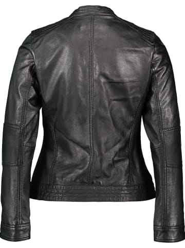 7eleven Skórzana kurtka "Salina" w kolorze czarnym