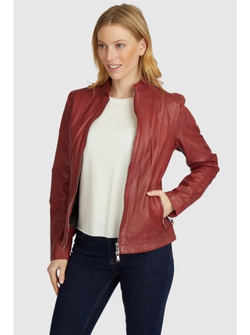 7eleven Lederjacke in Rot