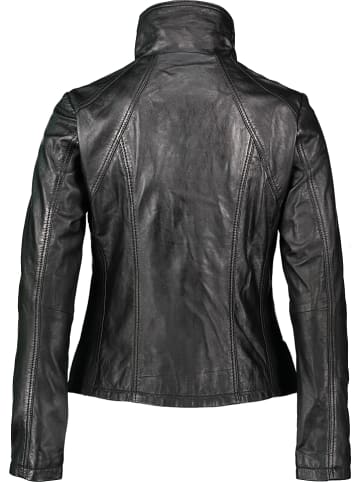 7eleven Skórzana kurtka "Serace" w kolorze czarnym