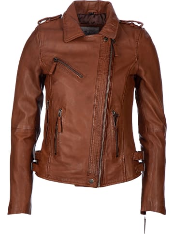 7eleven Lederjacke "Sibi" in Braun