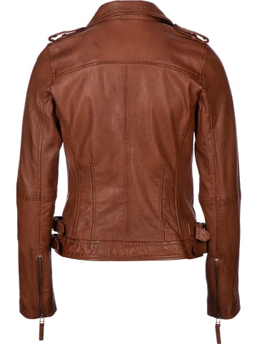 7eleven Lederjacke "Sibi" in Braun