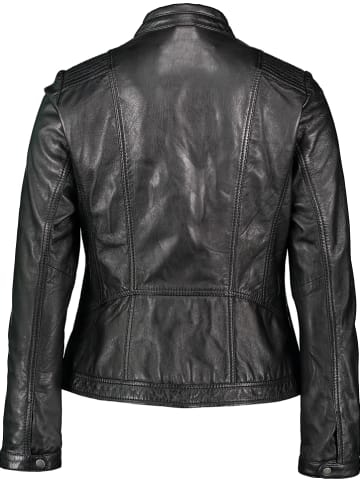 7eleven Skórzana kurtka "Susa" w kolorze czarnym