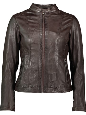 7eleven Lederjacke "Susa" in Dunkelbraun