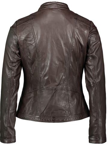 7eleven Lederjacke "Susa" in Dunkelbraun