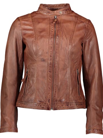 7eleven Leren jas "Susa" cognackleurig