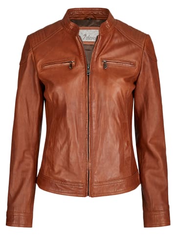 7eleven Leren jas lichtbruin