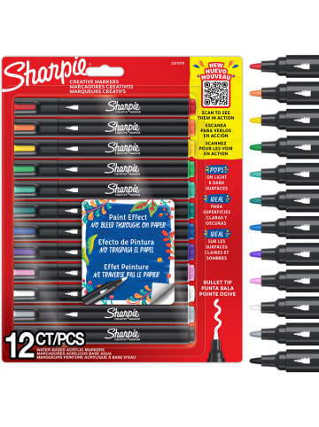Sharpie Acrylmarker in Bunt - 12 Stück
