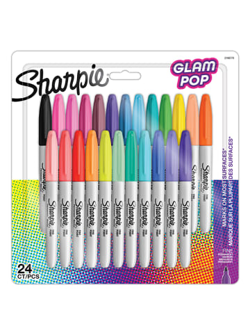 Sharpie Permanentmarker ''Fine Glam Pop'' in Bunt - 24 Stück