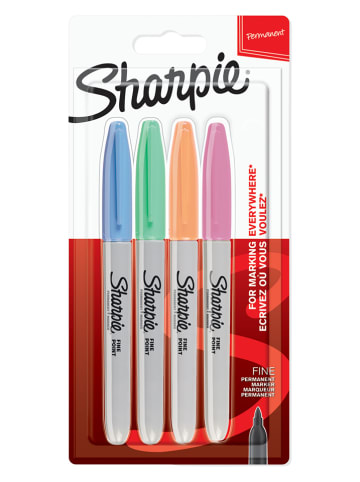 Sharpie Permanente markers ''Fine Pastel'' meerkleurig - 4 stuks