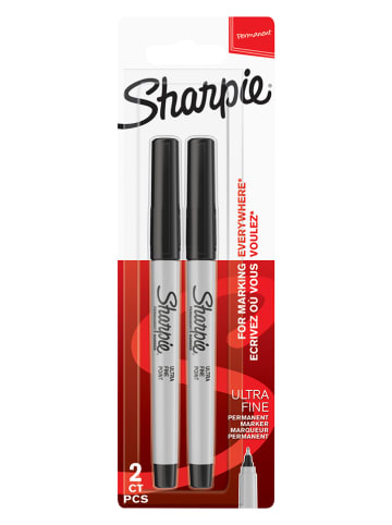 Sharpie Fineliner ''Ultra Fine'' in Schwarz - 2 Stück