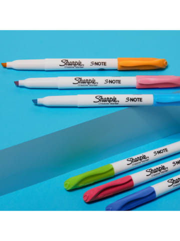 Sharpie Zakreślacze (12 szt.) "S-note" w różnych kolorach