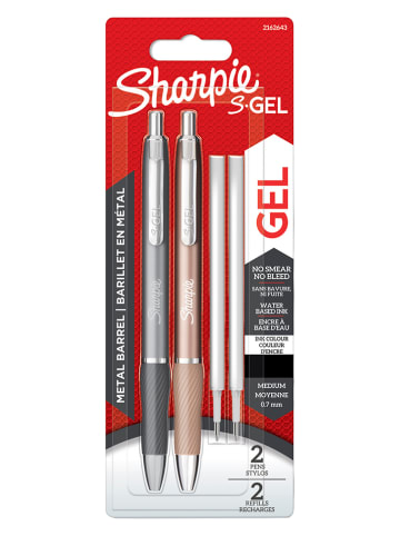 Sharpie Gelschreiber ''S-GEL METAL'' - Schwarz - 2 Stück