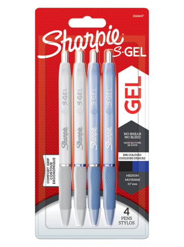 Sharpie Gelschreiber ''S-GEL FASHION'' - Schwarz/ Blau - 4 Stück