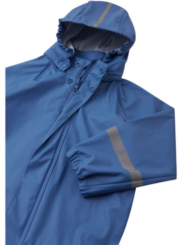 Reima 2tlg. Regenoutfit "Tihku" in Blau/ Dunkelblau