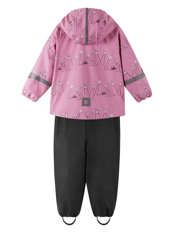 Reima 2-delige regenoutfit "Moomin" lichtroze/zwart