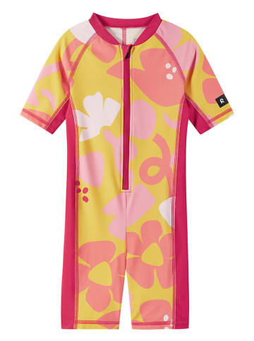 Reima Badeoverall "Vesihiisi" in Gelb/ Pink