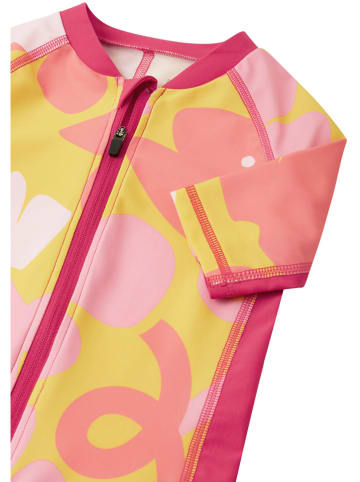 Reima Badeoverall "Vesihiisi" in Gelb/ Pink