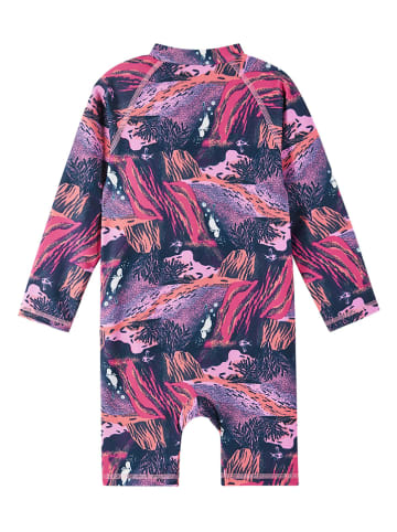 Reima Badeoverall "Moomin Sandig" in Dunkelblau/ Pink