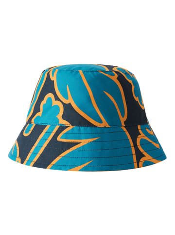 Reima Dwustronny kapelusz przeciwsłoneczny "Viehe" w kolorze pomarańczowo-niebieskim