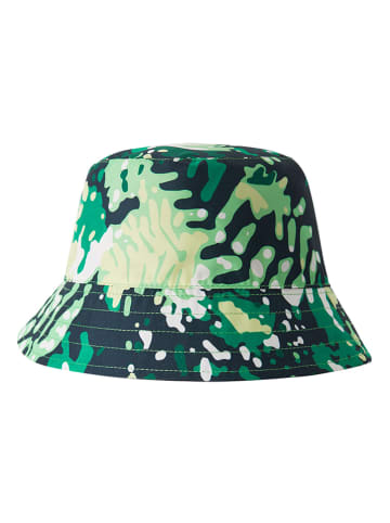 Reima Dwustronny kapelusz przeciwsłoneczny "Viehe" w kolorze granatowo-zielonym