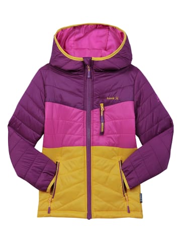 Kamik Dunne doorgestikte 4-seizoensjas "Harley" roze/okergeel/paars