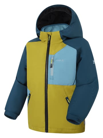 Kamik 3in1-Regenjacke "Silas" in Gelb/ Dunkelblau/ Hellblau