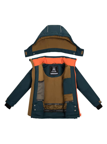 Kamik Winterjas "Hux" petrol/oranje