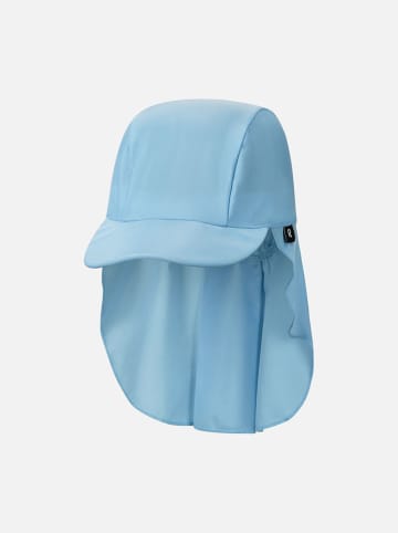 Reima Czapka "Mustekala" w kolorze błękitnym z osłoną karku