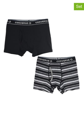 Converse Bokserki (2 pary) w kolorze czarnym i szarym