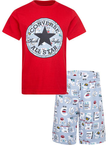 Converse 2-częściowy zestaw w kolorze czerwono-błękitnym