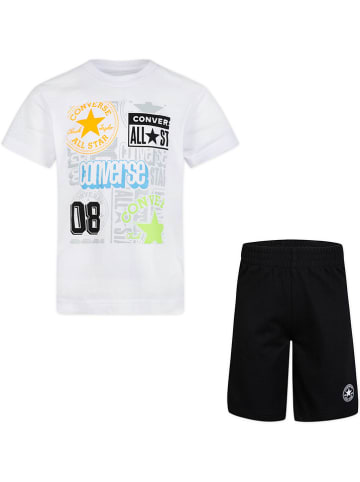 Converse 2tlg. Outfit in Weiß/ Schwarz
