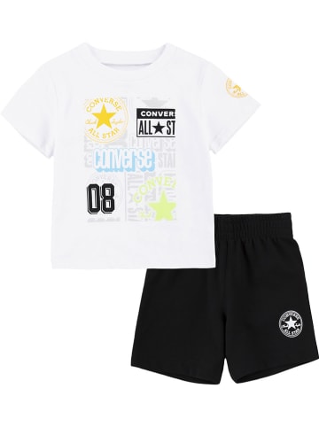 Converse 2-delige outfit wit/zwart
