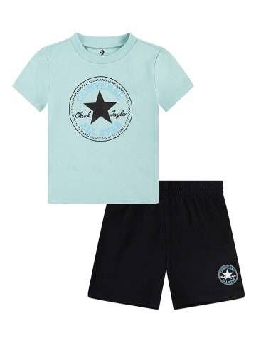 Converse 2tlg. Outfit in Hellblau/ Schwarz