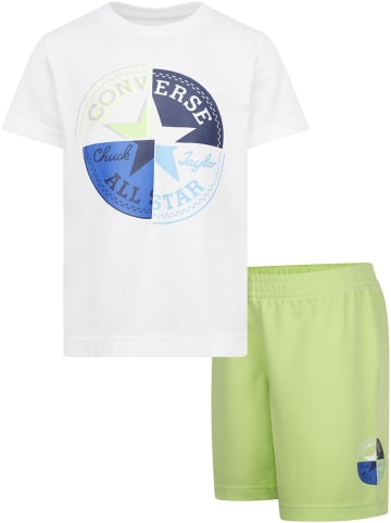 Converse 2tlg. Outfit in Weiß/ Grün
