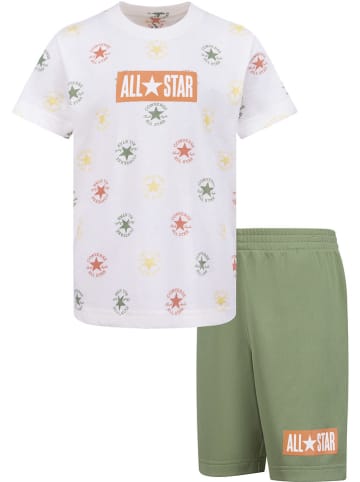 Converse 2tlg. Outfit in Weiß/ Grün