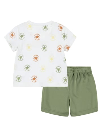 Converse 2tlg. Outfit in Weiß/ Khaki