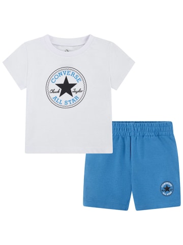 Converse 2-częściowy zestaw w kolorze biało-niebieskim