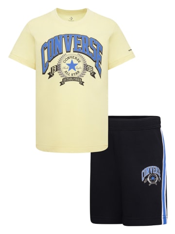 Converse 2-delige outfit zwart/geel