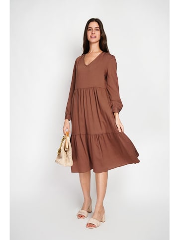 William de Faye Kleid in Hellbraun