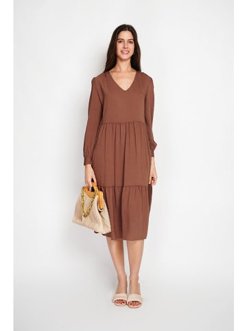 William de Faye Kleid in Hellbraun