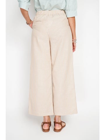 William de Faye Hose in Beige/ Weiß