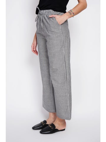 William de Faye Broek antraciet/wit