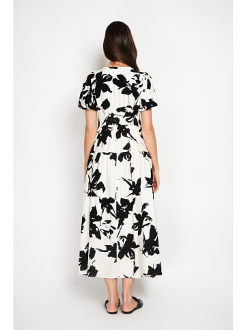 William de Faye Kleid in Weiß/ Schwarz