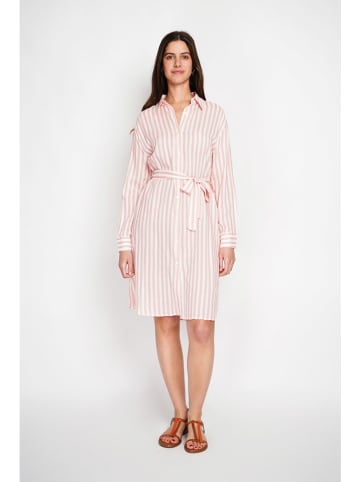 William de Faye Kleid in Rosa/ Weiß