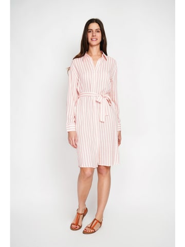 William de Faye Kleid in Rosa/ Weiß