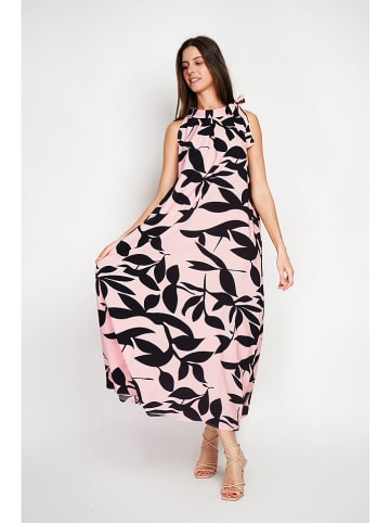 William de Faye Kleid in Schwarz/ Rosa