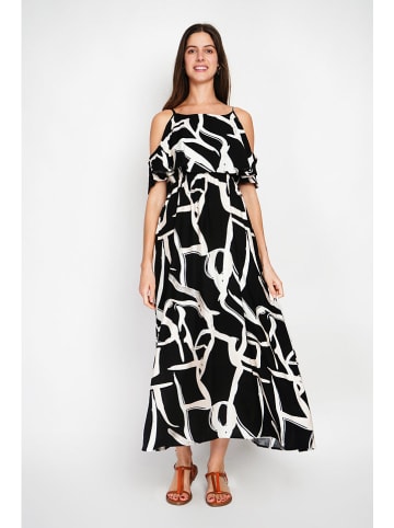 William de Faye Kleid in Schwarz/ Weiß