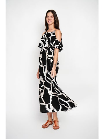 William de Faye Kleid in Schwarz/ Weiß