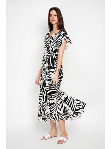 William de Faye Kleid in Schwarz/ Creme